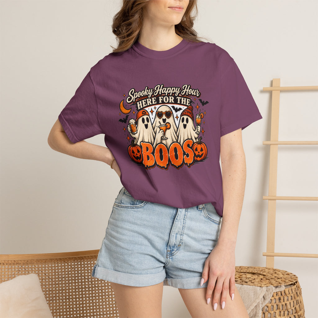 Here for the Boos Tee | Vintage Halloween Ghost Shirt