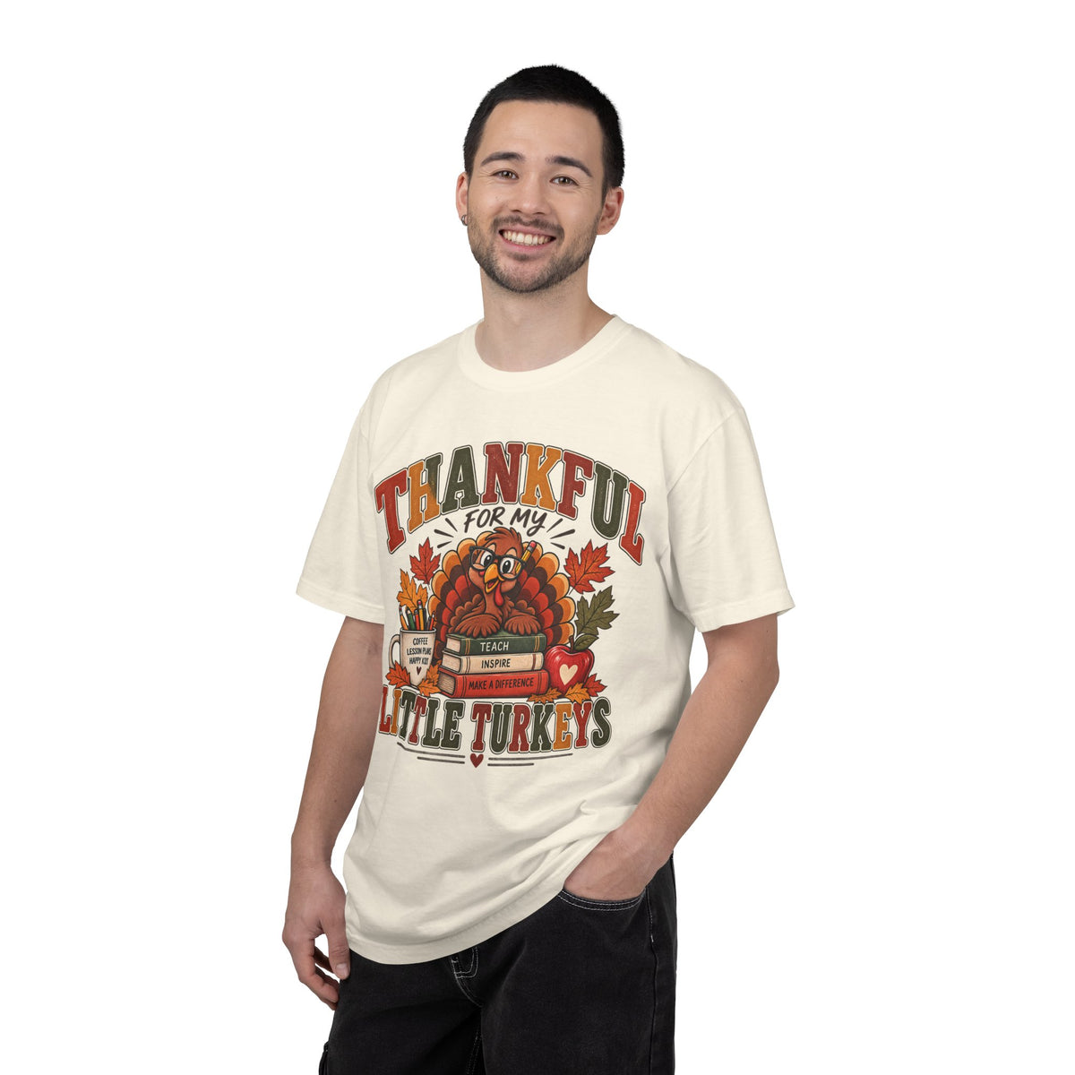 Thankful for My Little Turkeys Shirt – Thanksgiving Teacher Tee