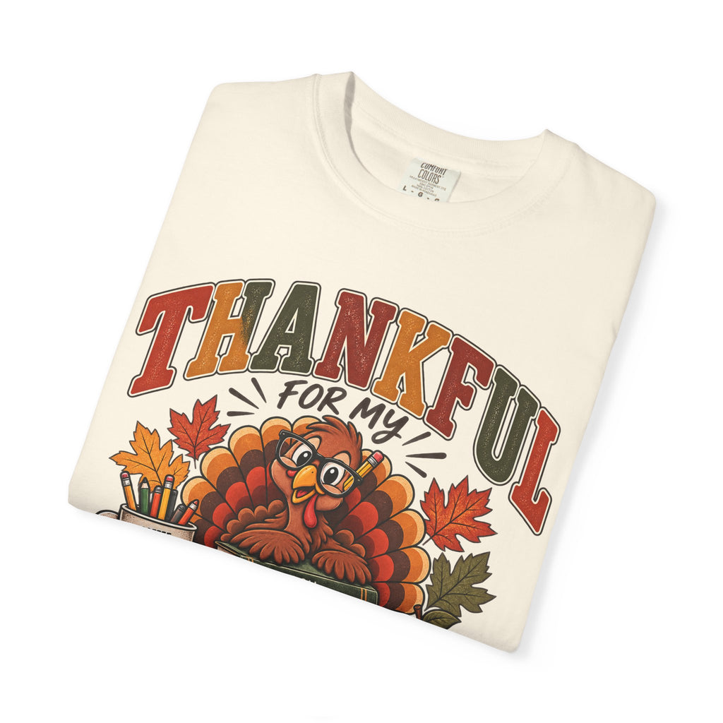 Thankful for My Little Turkeys Shirt – Thanksgiving Teacher Tee