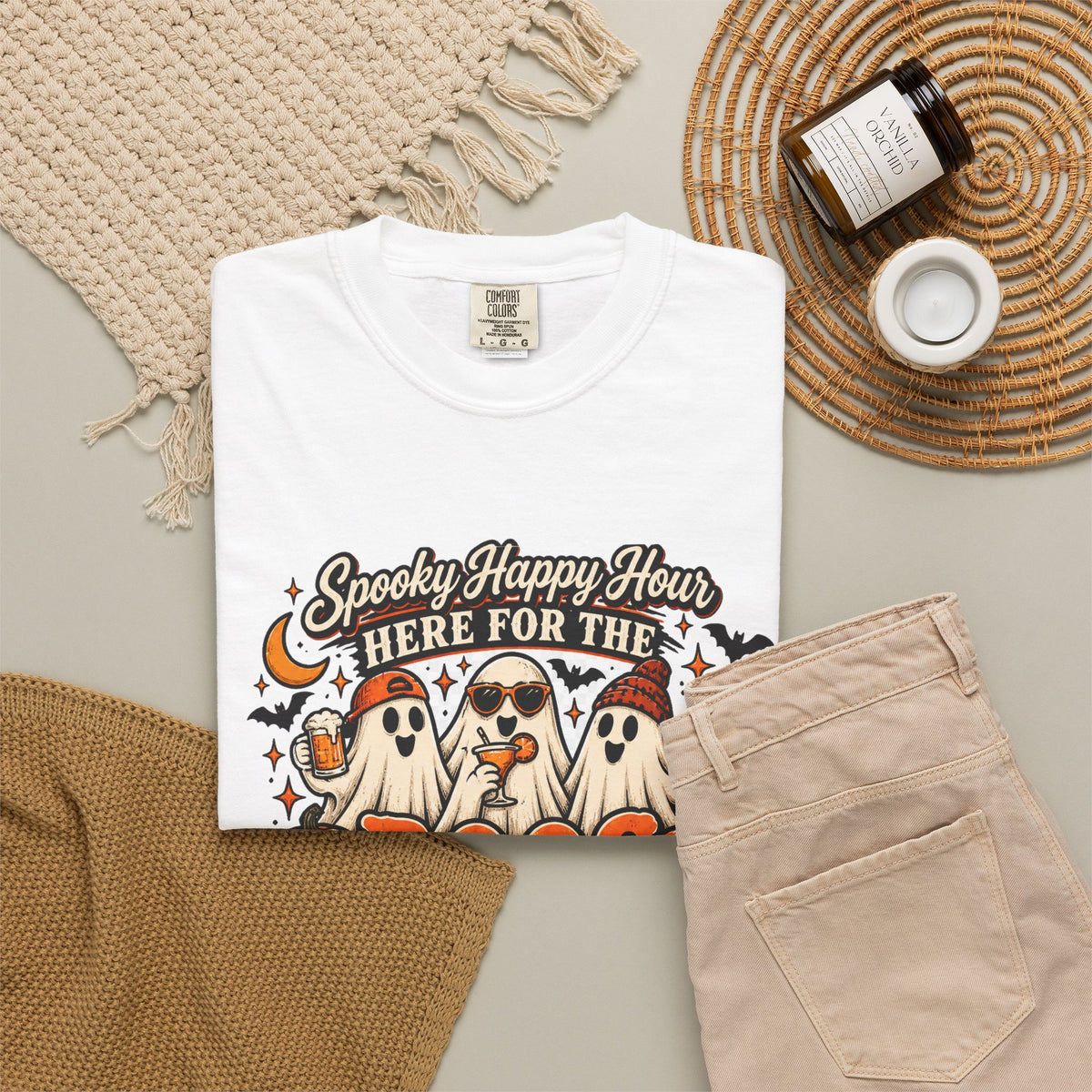 Here for the Boos Tee | Vintage Halloween Ghost Shirt