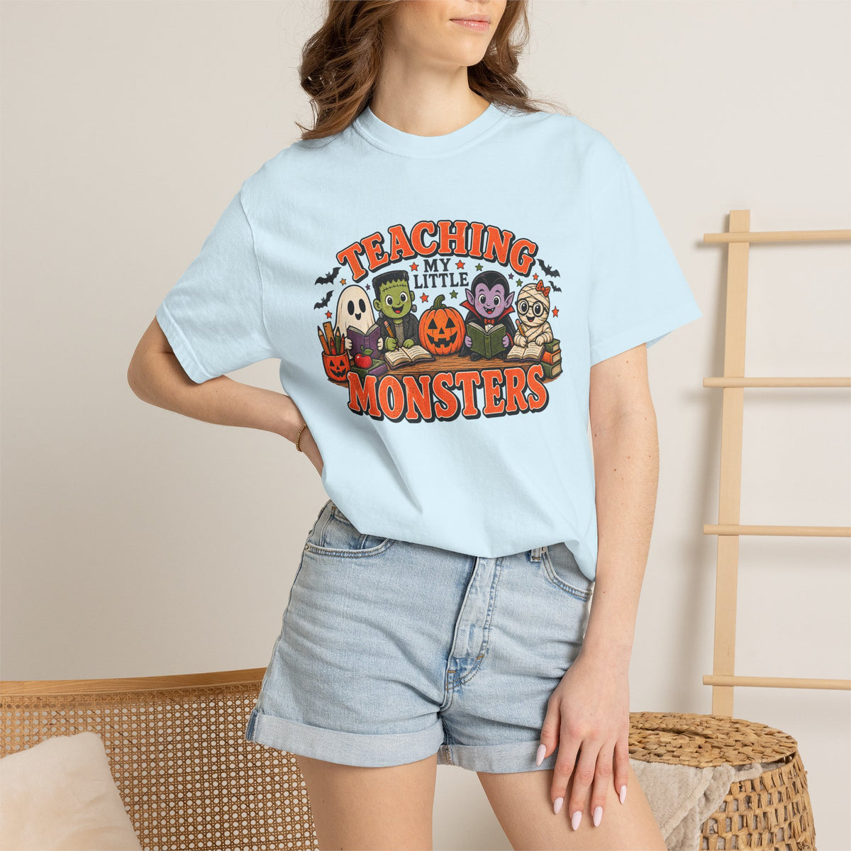 Teaching My Little Monsters Tee | Halloween Teacher Shirt