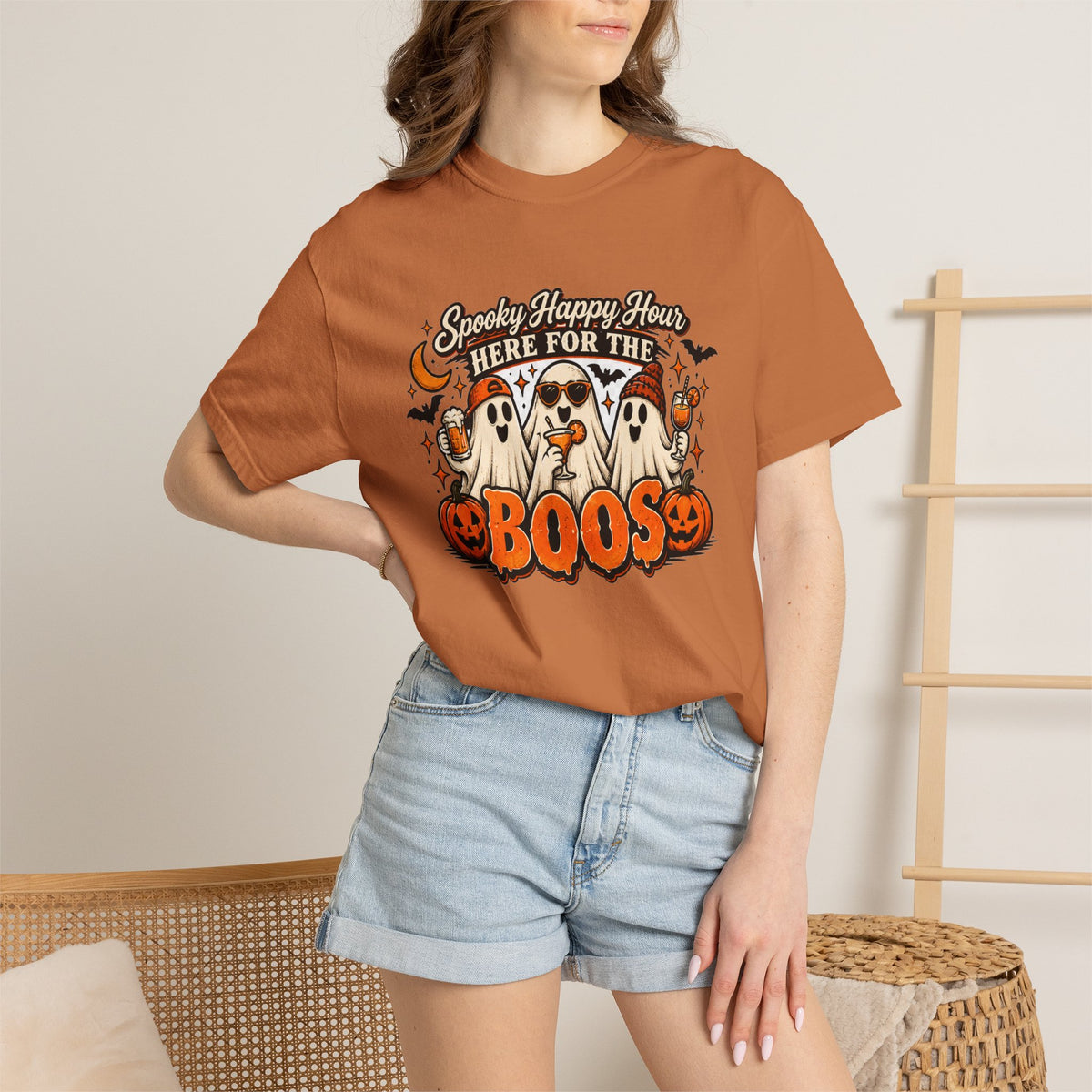 Here for the Boos Tee | Vintage Halloween Ghost Shirt