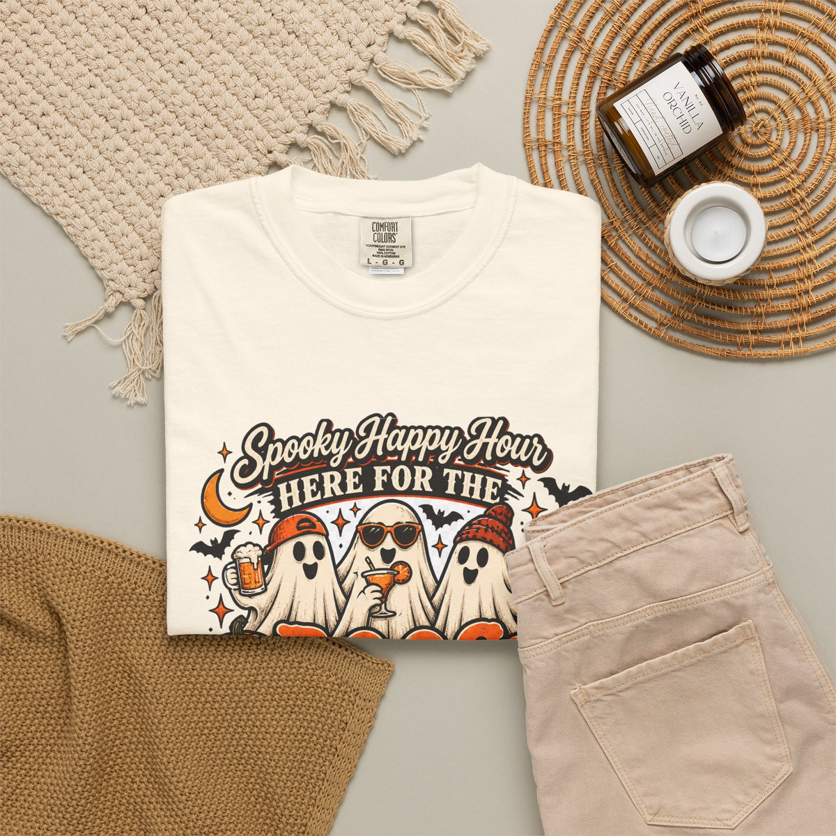 Here for the Boos Tee | Vintage Halloween Ghost Shirt