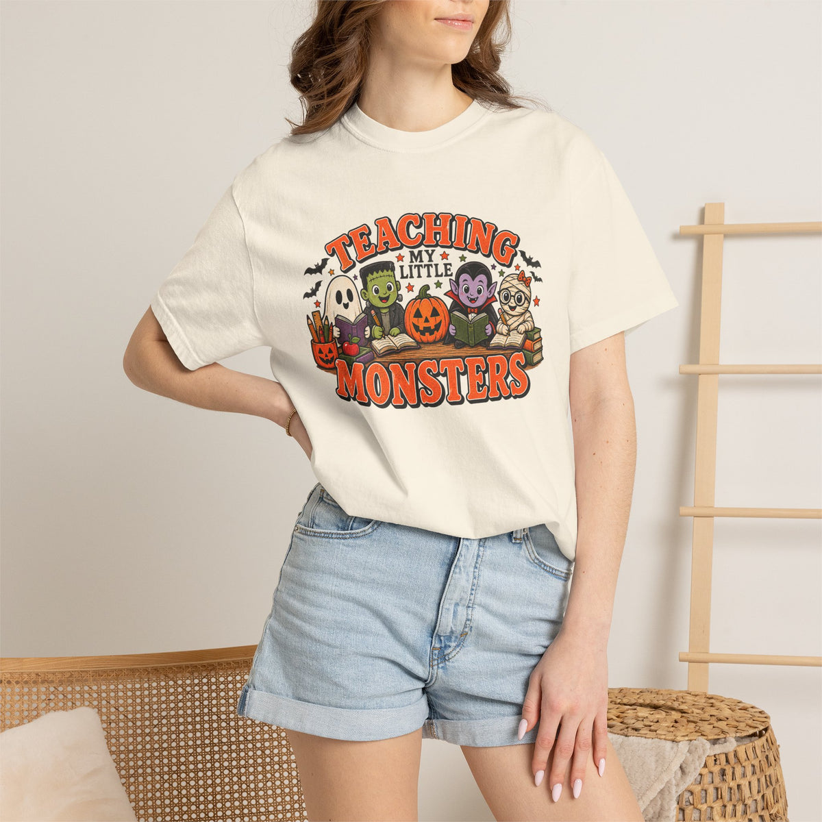 Teaching My Little Monsters Tee | Halloween Teacher Shirt