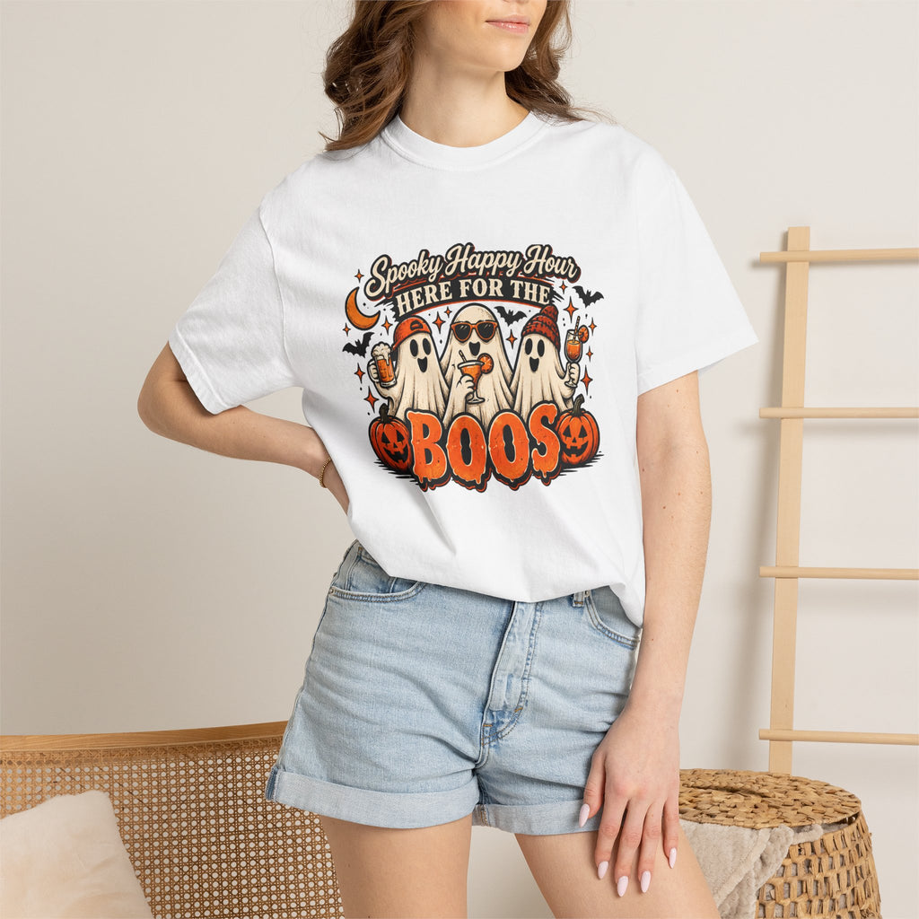 Here for the Boos Tee | Vintage Halloween Ghost Shirt