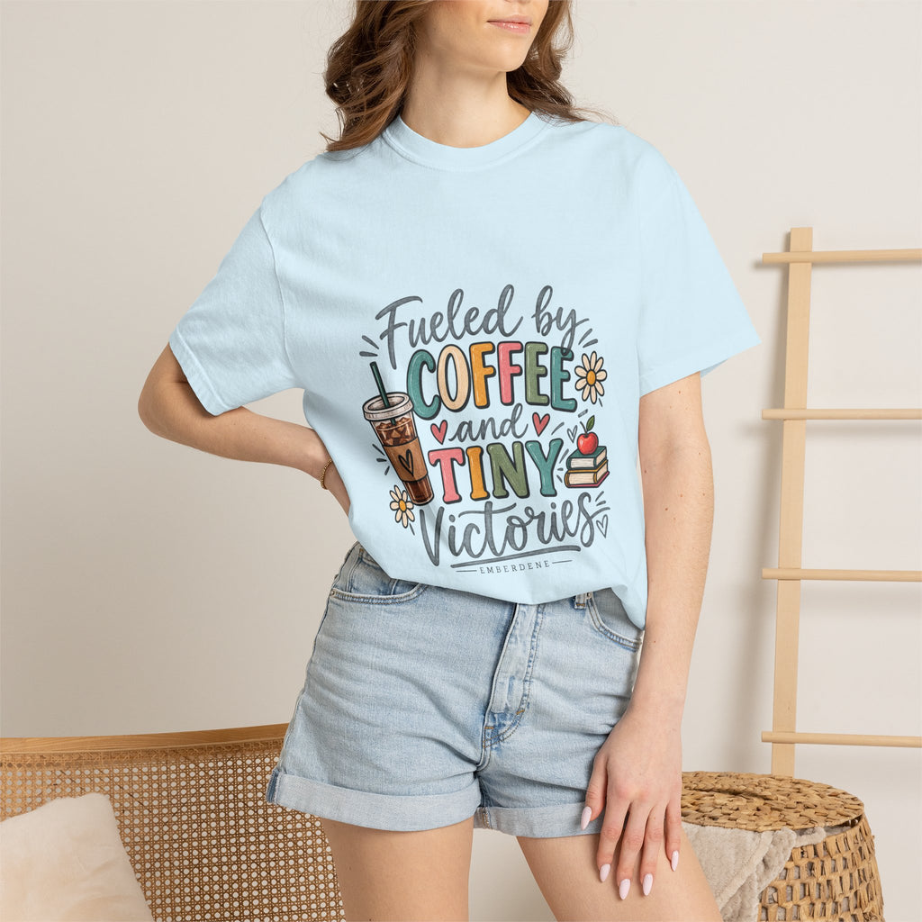 Fueled by Coffee and Tiny Victories Tee