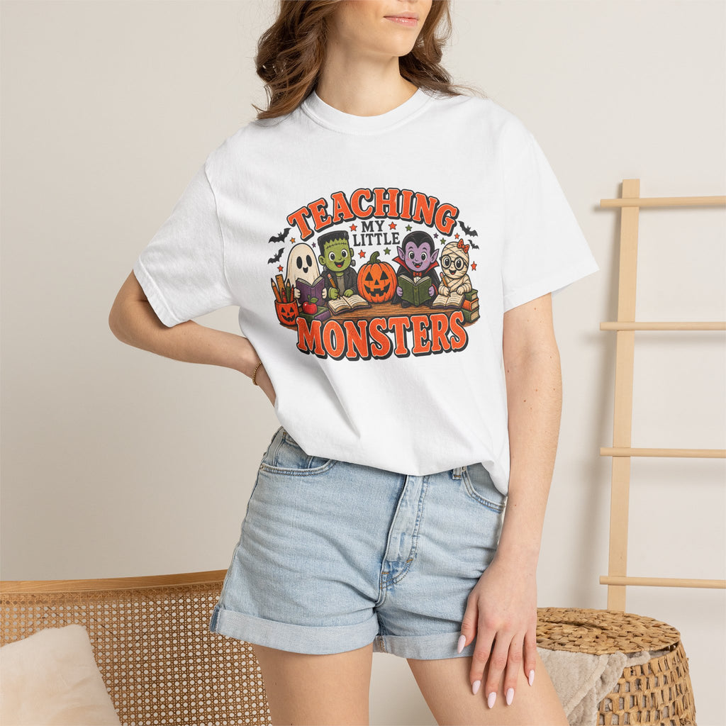 Teaching My Little Monsters Tee | Halloween Teacher Shirt