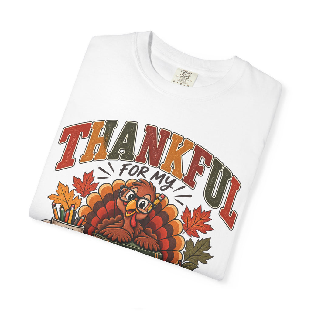 Thankful for My Little Turkeys Shirt – Thanksgiving Teacher Tee