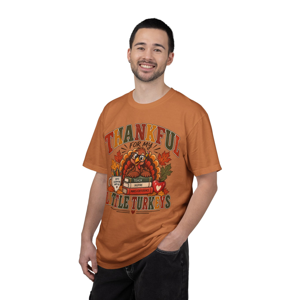 Thankful for My Little Turkeys Shirt – Thanksgiving Teacher Tee