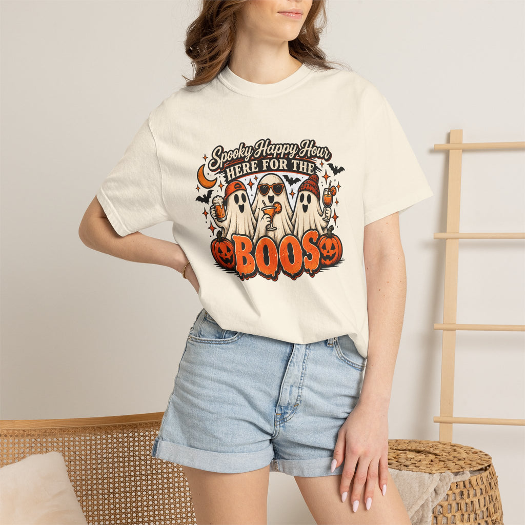 Here for the Boos Tee | Vintage Halloween Ghost Shirt