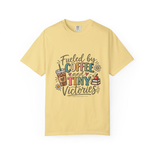 Fueled by Coffee and Tiny Victories Tee
