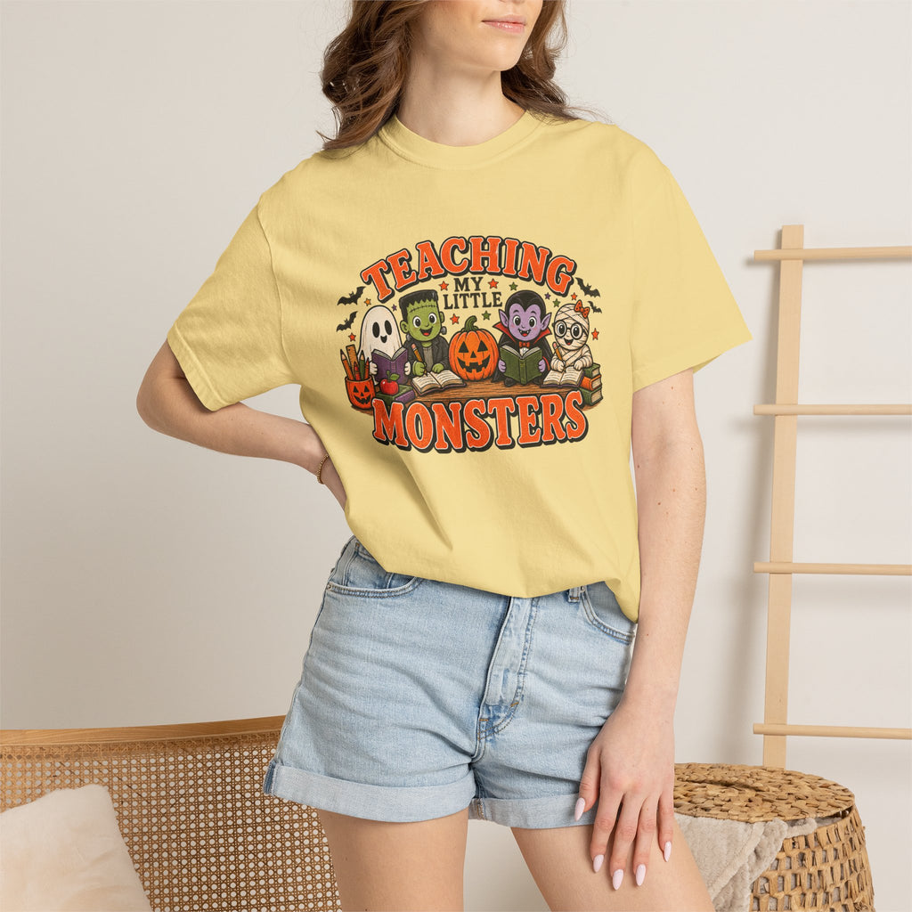 Teaching My Little Monsters Tee | Halloween Teacher Shirt