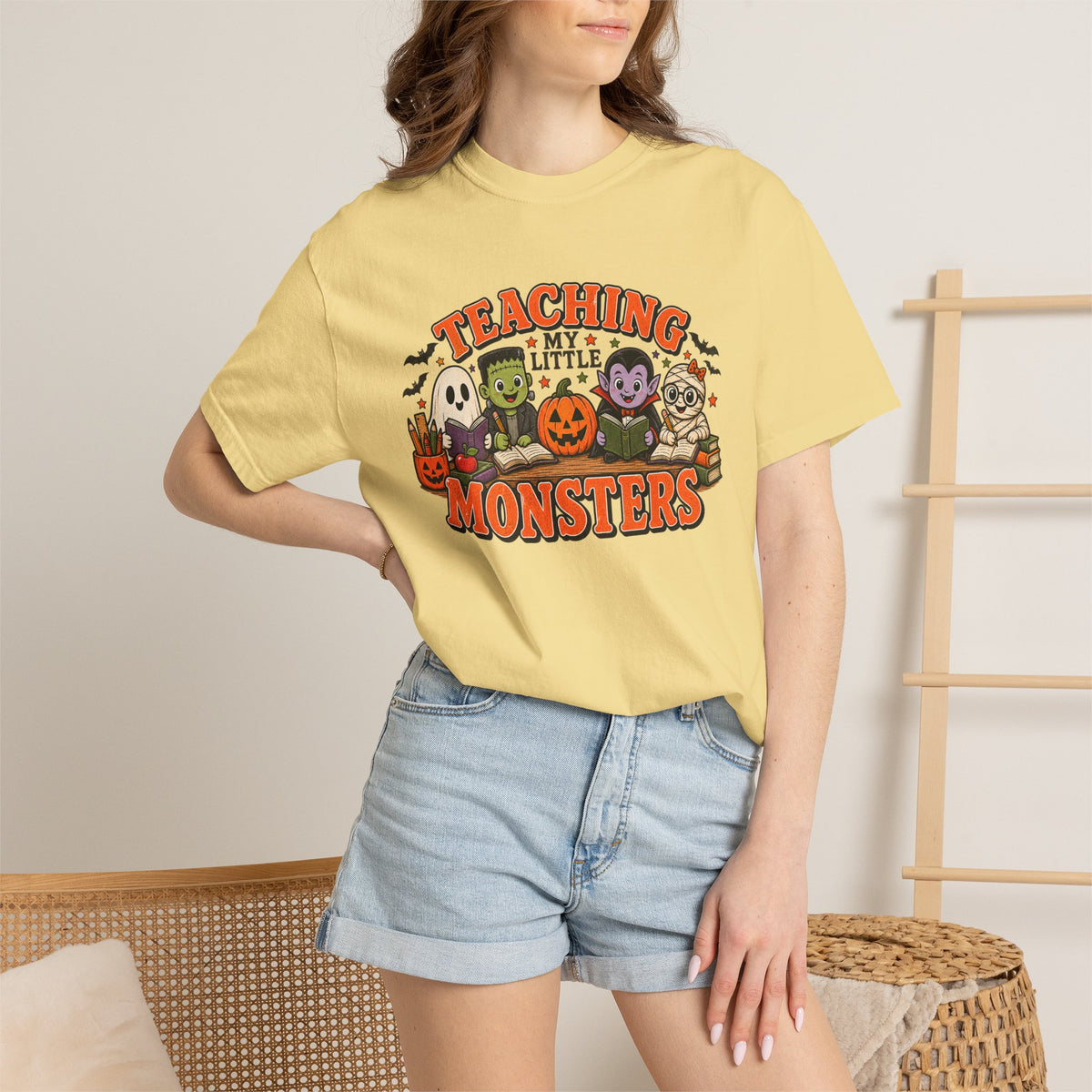Teaching My Little Monsters Tee | Halloween Teacher Shirt